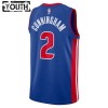 Detroit Pistons Cade Cunningham 2 Nike 2022-23 Icon Edition Sininen Pelipaidat Swingman - Lasten